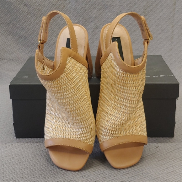 Steven Raffia Sweep Pump Natural Multi-9 - Picture 4 of 16